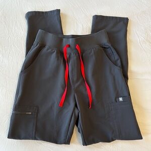 Figs Charcoal High Waisted Yola-XS